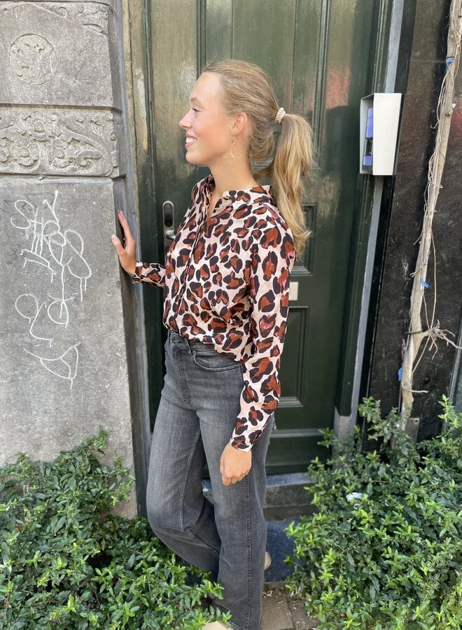 Leoparden-Bluse
