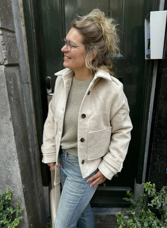 Weißer Jacke